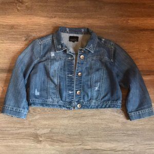 rue 21 cropped denim jacket